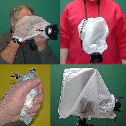 Photos of 16 inch cover with tripod opening.